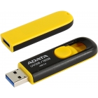 Флешка USB 3.0 16GB A-Data UV128 выдвижная чёрный/жёлтый